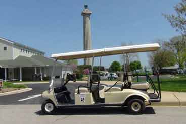 Golf carts - Photo of a 6 person golf cart rental.